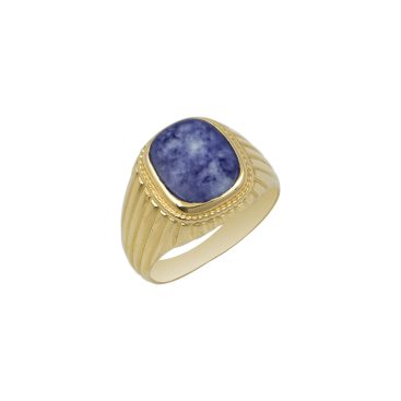λευκόχρυσο δαχτυλιδι 14Κ με πέτρα lapis lazuli 745e