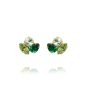 ANA EARRINGS GOLD MAJESTIC GREEN COMBO 70.00