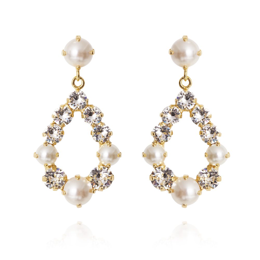 Tears Of Joy Earrings Pearl + Crystal 99.00