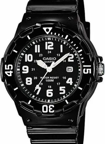 casio gynaikeio roloi me mayro loyraki lrw 200h 1bv