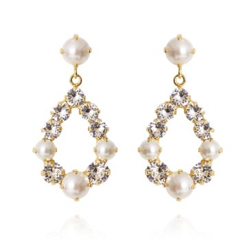 Tears Of Joy Earrings Pearl + Crystal 99.00